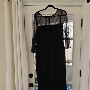Alex Evenings Black Long Sleeve Dress